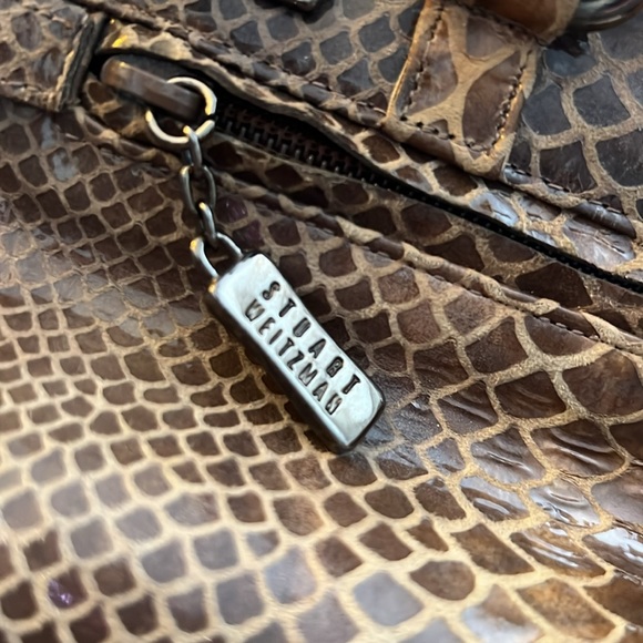 🥂𝐇𝐏🥂Stuart Weitzman Python Mini Baguette Shoulderbag - Picture 14 of 14